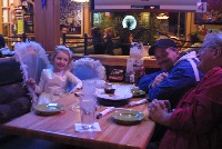 Natalie, Daddy and Grandpa at Applebee's