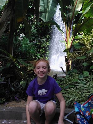 Natalie at the rainforest