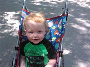 Nathan was enjoying Natalie climbing