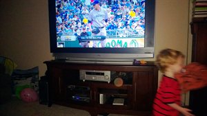 Nathan running to the right