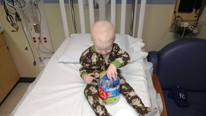 Nathan opening up the Joy Jar