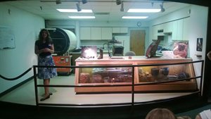 One of the labs where artifacts are cleaned, dried and preserved