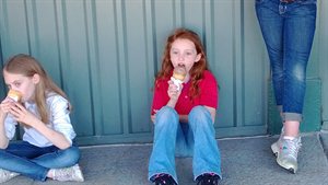 Some ice cream after lunch