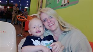 Nathan and Malia at Orange Leaf