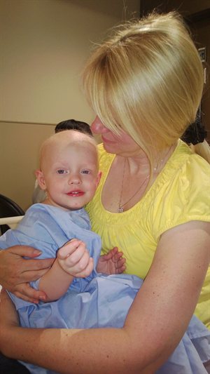 Nathan smiling about 10min after his feel good medicine